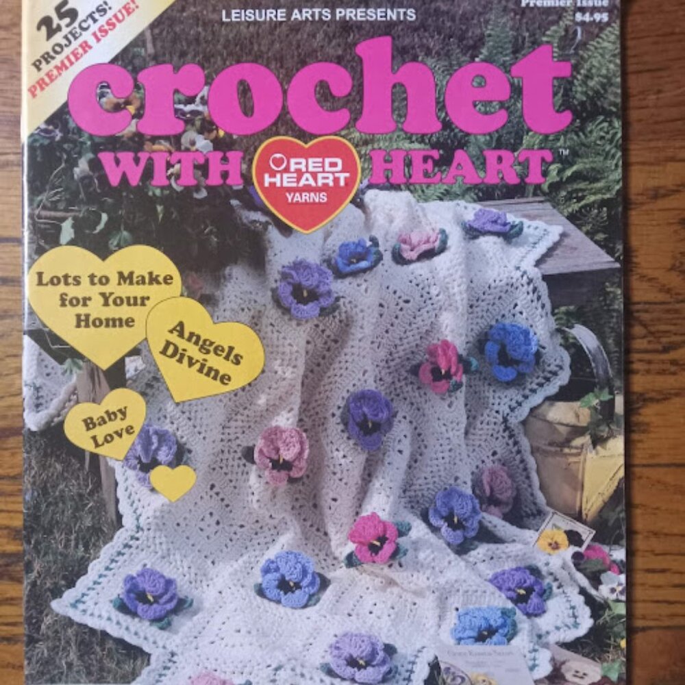 CROCHET WITH HEART MAGAZINE, Red Heart Yarns